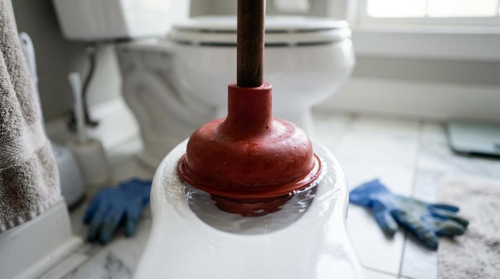blocked toilet